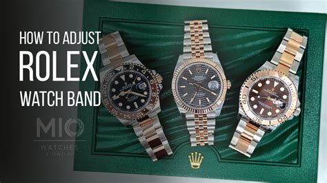 how do i adjust my rolex watch band|adjusting rolex oyster watch band.